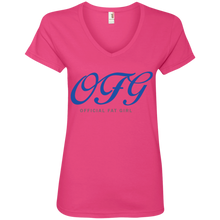 Load image into Gallery viewer, Royal OFG V-Neck T-Shirt
